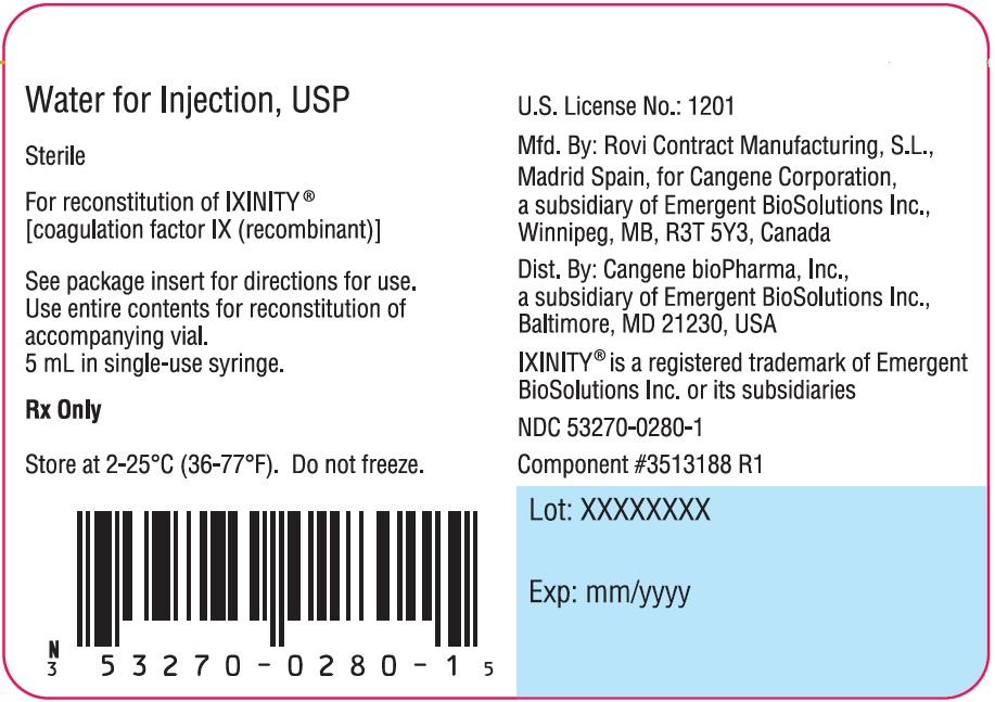 WFI Prefilled Syringe Label