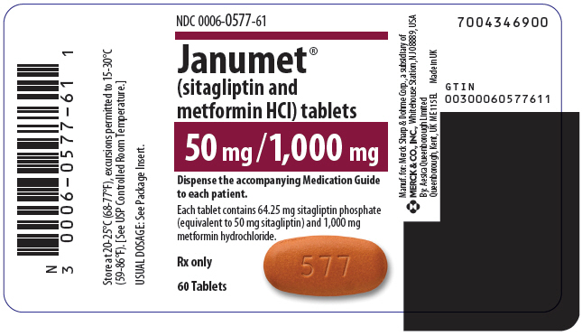 PRINCIPAL DISPLAY PANEL -  50 mg/1,000 mg Tablet Bottle Label