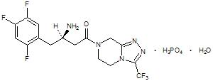 image of sitagliptin chemical structure