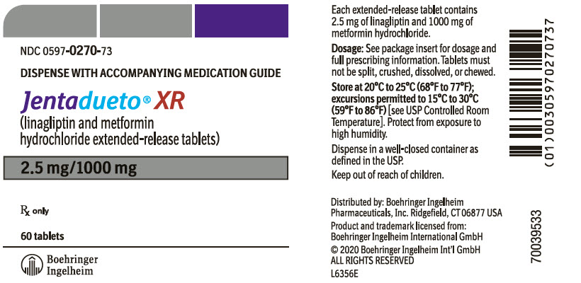 Jentadueto XR linagliptin 2.5 mg / metformin hydrochloride 1000 mg