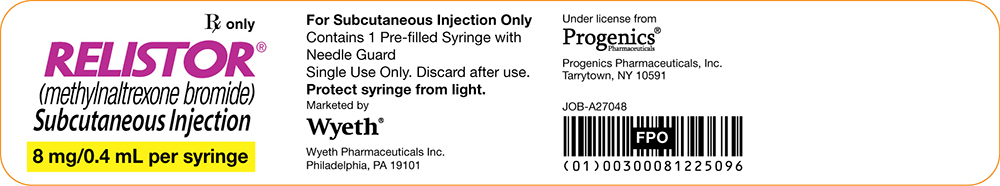 Principal Display Panel - 8 mg/0.4 mL - Syringe Lidding