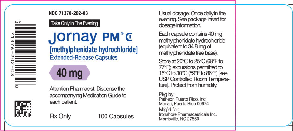 Principal Display Panel - Jornay PM® 40 mg Bottle Label
