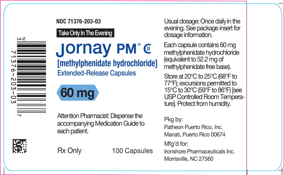 Principal Display Panel - Jornay PM® 60 mg Bottle Label
