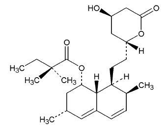 image of simvastatin chemical structure