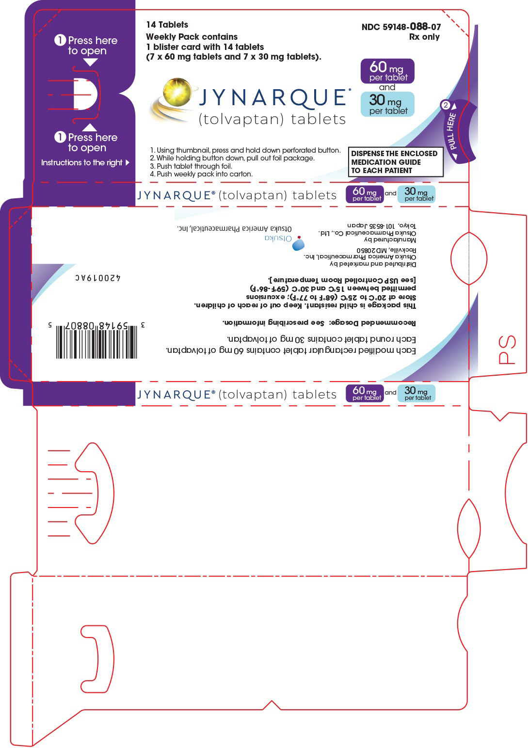 PRINCIPAL DISPLAY PANEL - 60-30 mg Sleeve