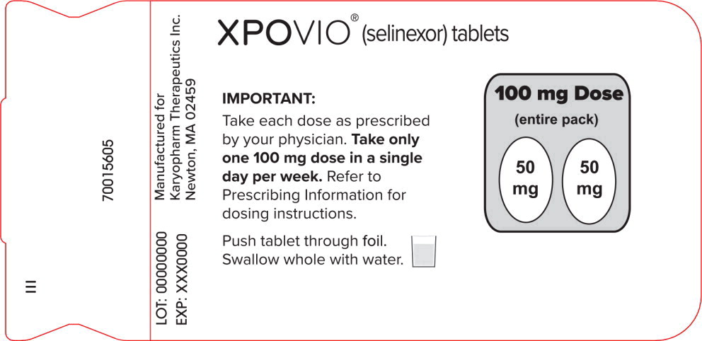 Principal Display Panel – 100 mg (Once Weekly) Blister Pack Label
