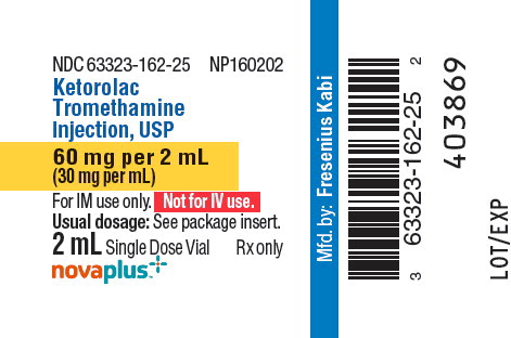 PACKAGE LABEL - PRINCIPAL DISPLAY PANEL – Ketorolac Tromethamine 2 mL Single Dose Vial Label
