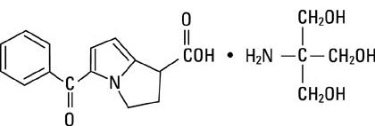 Ketorolac Tromethamine structural formula
