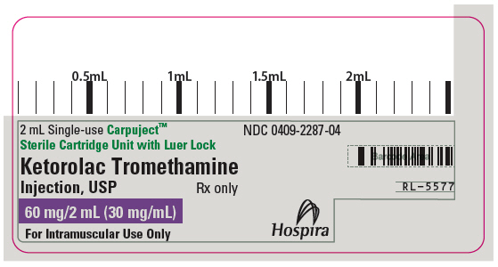 PRINCIPAL DISPLAY PANEL - 60 mg/2 mL Cartridge Label