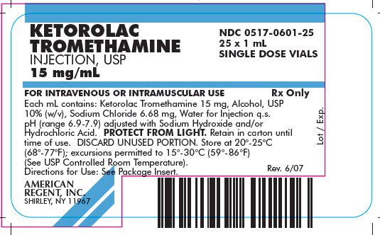 Carton Labeling - 1 mL (15 mg/mL) 25 pack