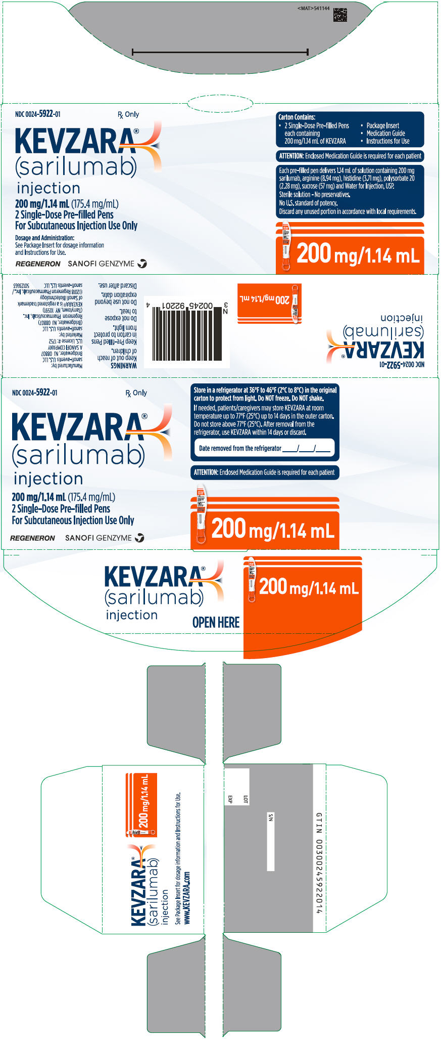 PRINCIPAL DISPLAY PANEL - 200 mg/1.14 mL Pen Carton
