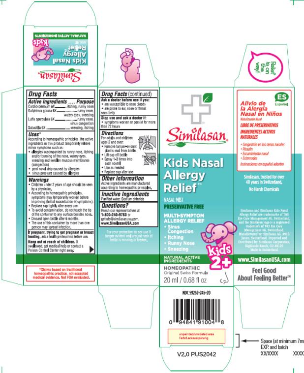 Kids Nasal
Allergy
Relief
20 ml/ 0.68 fl oz
