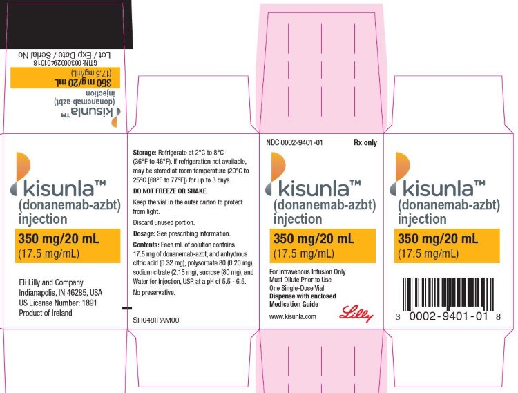 PACKAGE LABEL – Kisunla 350 mg Vial
