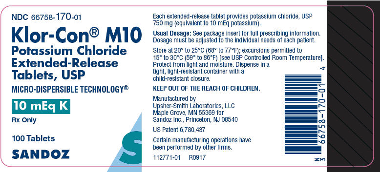 Principal Display Panel - 10 mEq K Tablet Bottle Label