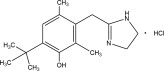 Oxymetazoline Hydrochloride Structural Formula
