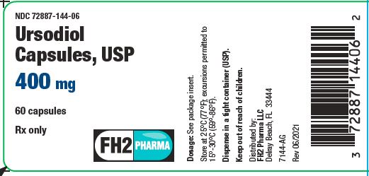 Ursodiol Capsules USP 400 mg label 60s