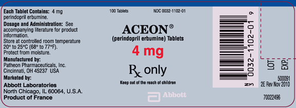 ACEON 4 mg 100 tablets