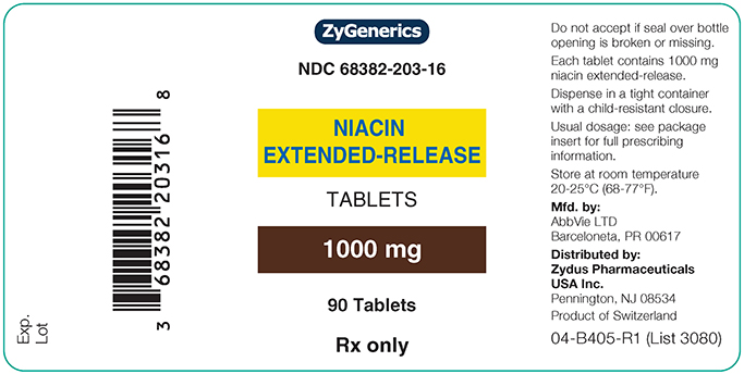 Niacin ER 1000mg 90ct