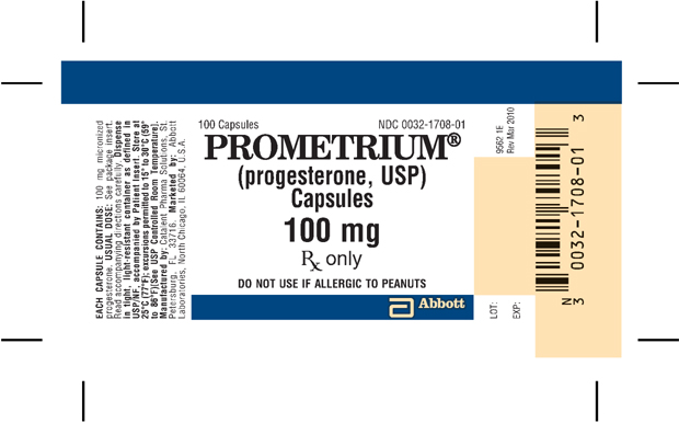 Prometrium 100 mg capsules 100  capsules per bottle