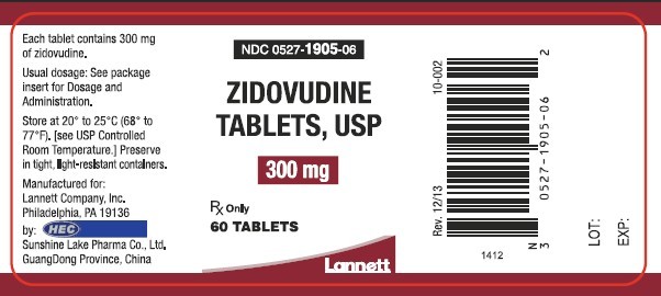 Zidovudine Tablets, USP 300 mg Bottle Label