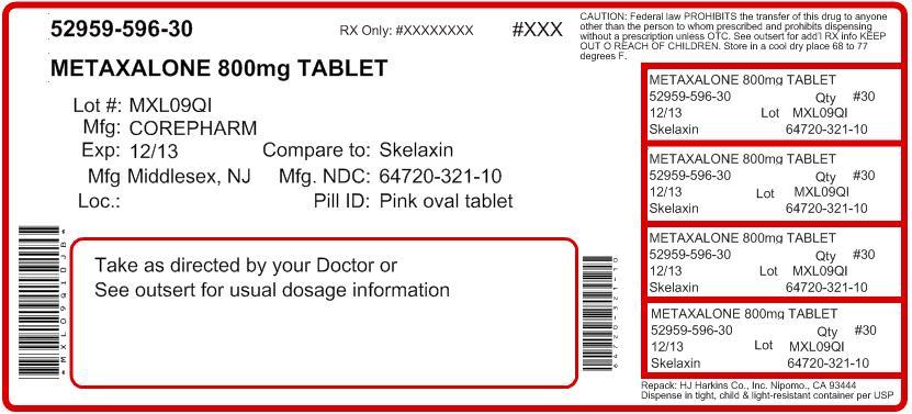 metaxalone tablets 800 mg