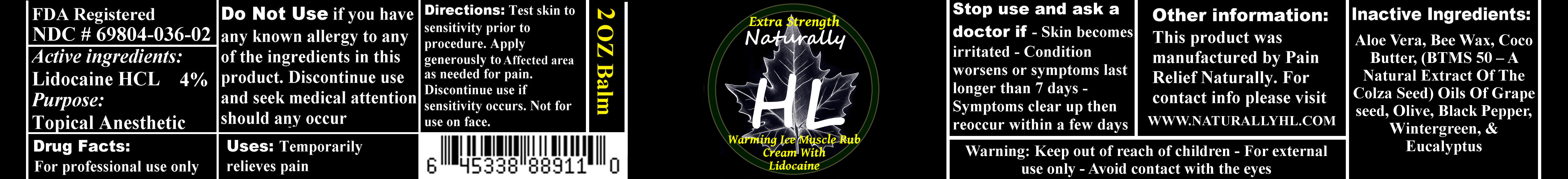 Extra Strength Naturally Hl Warming Ice | Lidocaine Hcl Cream while Breastfeeding