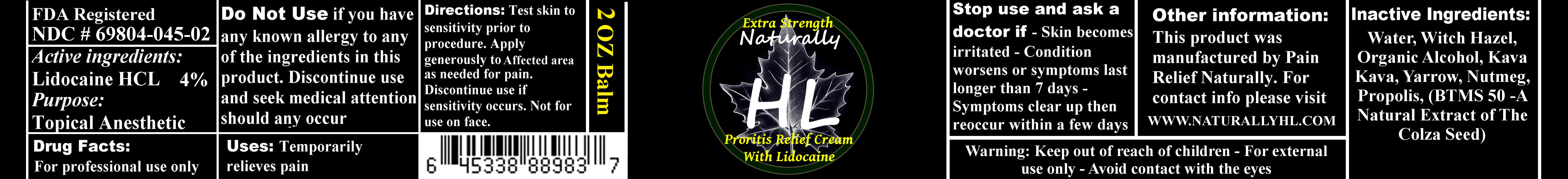 Extra Strength Pruritis Care | Lidocaine Hcl Cream while Breastfeeding
