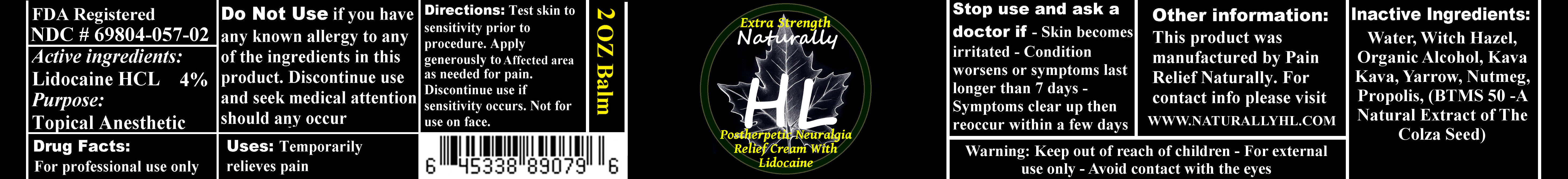Extra Strength Postherpetic Neuralgia Care | Lidocaine Hcl Cream while Breastfeeding