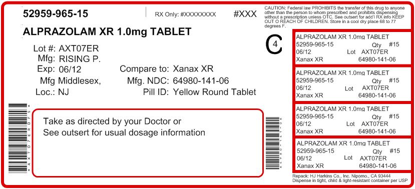 Container Label for 1mg, 60 Count