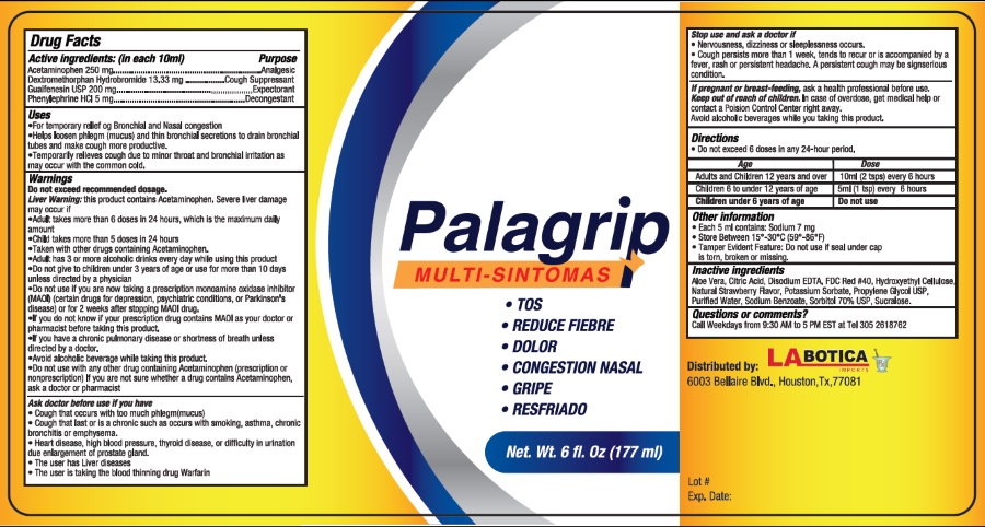 Palagrip | Acetaminophen, Dextromethorphan Hbr, Guaifenesin, Phenylephrine Hcl Liquid Breastfeeding