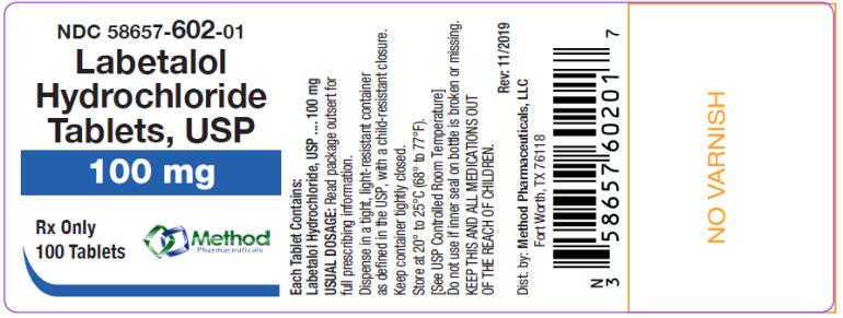 PRINCIPAL DISPLAY PANEL
NDC 58657-602-01
Labetalol 
Hydrochloride 
Tablets, USP
100 mg
Rx Only 
100 Tablets
