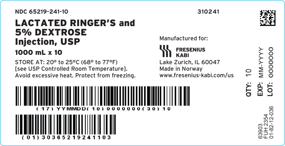 PACKAGE LABEL - PRINCIPAL DISPLAY –Lactated Ringer's and 5% Dextrose Case Label
