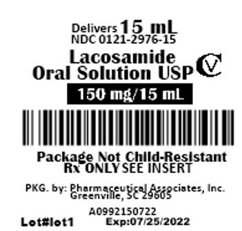 Lacosamide Oral Solution 150 mg/15 mL