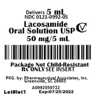 Lacosamide Oral Solution 50 mg/5 mL