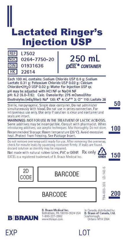 250 mL container label L7502