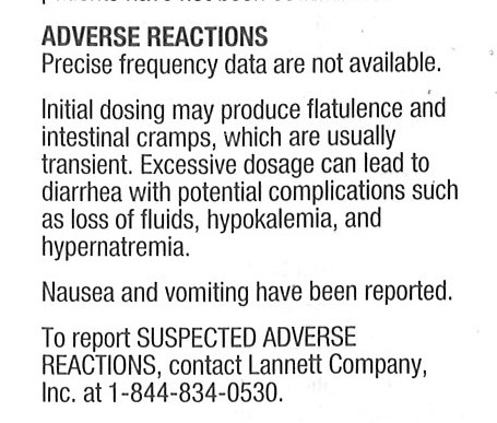 Label Adverse Reactions