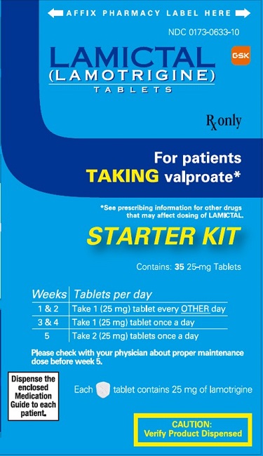 Lamictal Starter Kit Blue 25 mg carton
