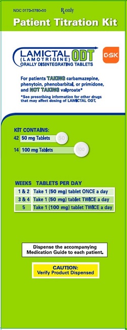 Lamictal ODT kit Green 50 mg and 100 mg carton