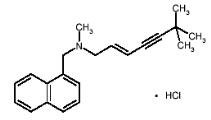 terbinafine hydrochloride structural formula