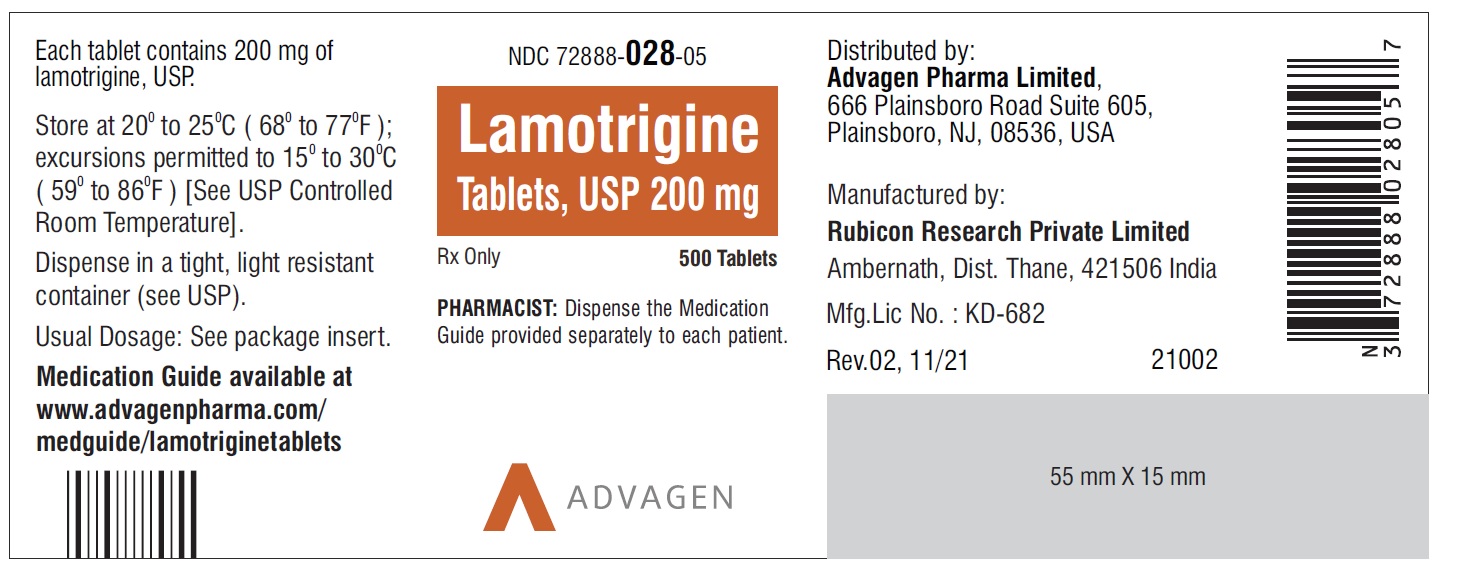 Lamotrigine Tablets 200mg 500 Count