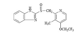 Structured formula for lansoprazole