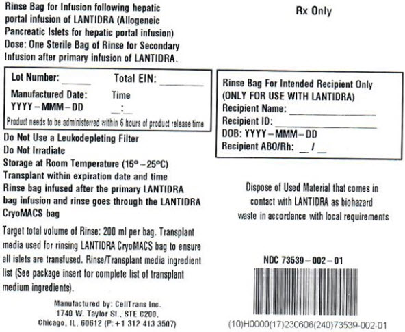 PRINCIPAL DISPLAY PANEL - RINSE Bag Label