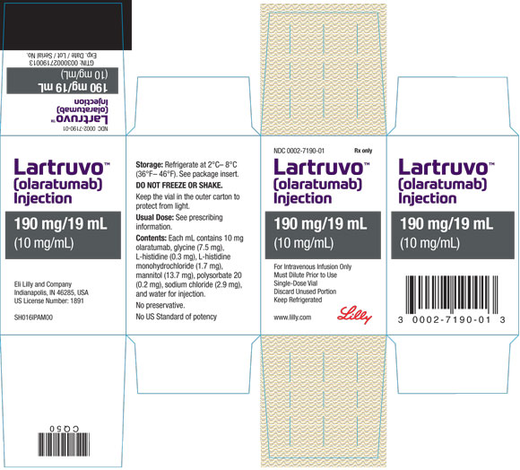 PACKAGE CARTON – LARTRUVO 190 mg/19 mL single-use vial
