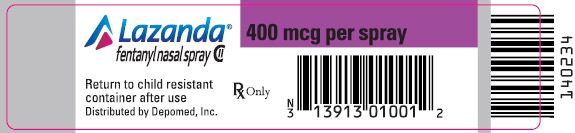 PRINCIPAL DISPLAY PANEL - 400 mcg Label