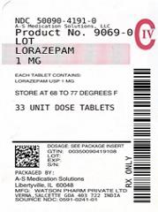 Lorazepam by A-s Medication Solutions 33 In 1 Bottle while Breastfeeding