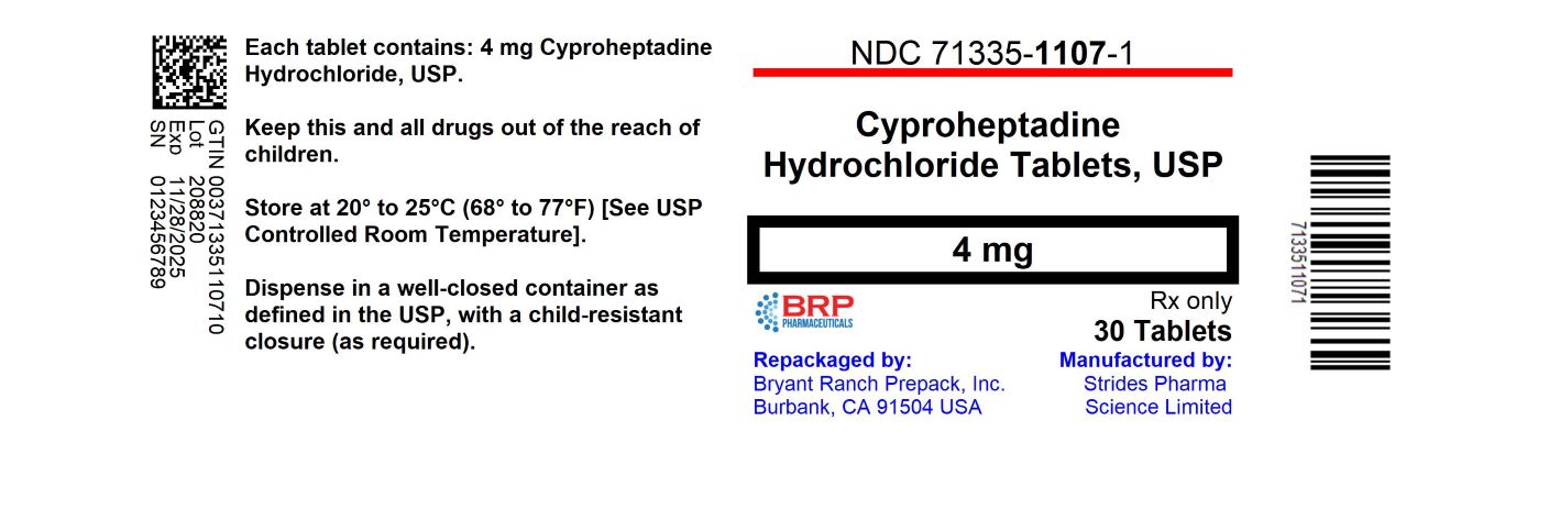 Cyproheptadine Hydrochloride | Bryant Ranch Prepack Breastfeeding