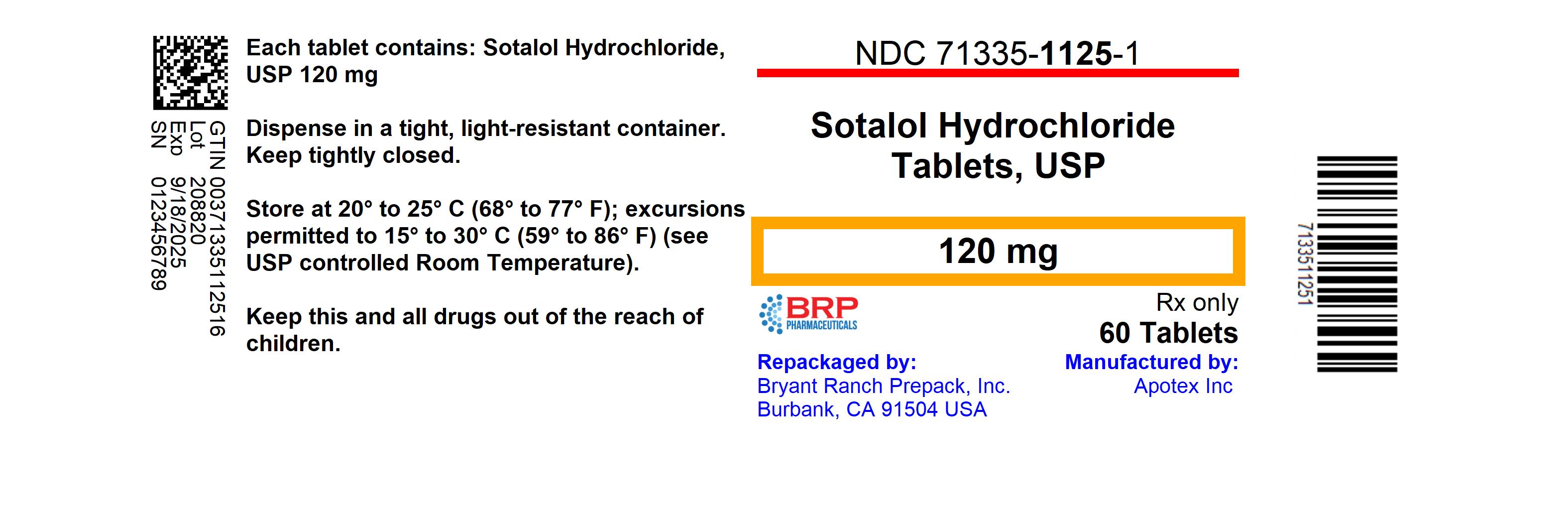 Sotalol Hydrochloride 60 In 1 Bottle Breastfeeding