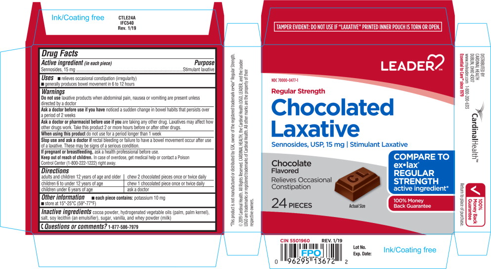 Principal Display Panel – Chocolated Laxative Carton Label
