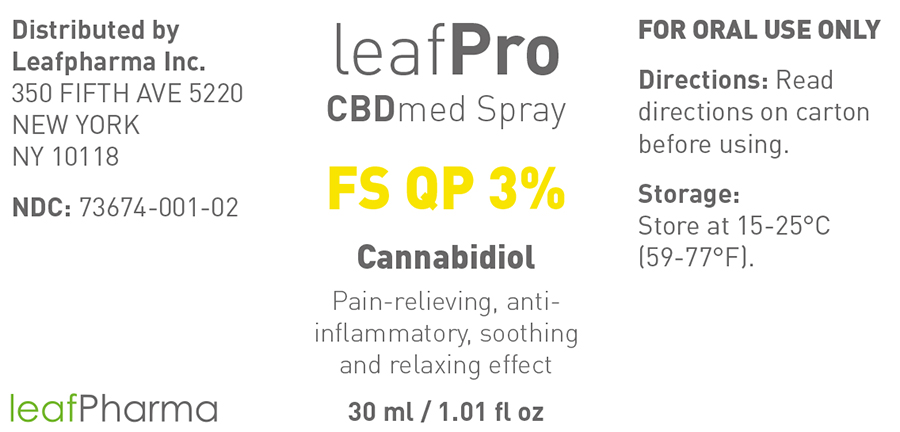 leafPro CBDmed Oil FS QP 3_30ml_Bottle Label