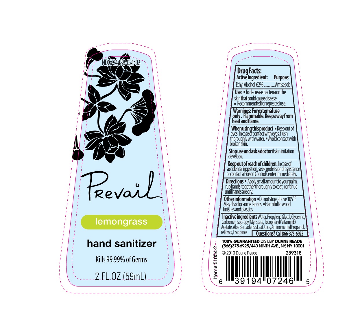 image of lemongrass label